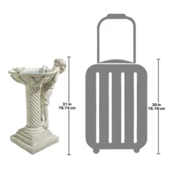 Design Toscano Summer's Splash Sculptural Birdbath -Design Toscano GUEST 00338a79 7451 470c a4a6 aa773f1c4268