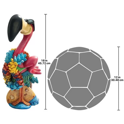 Design Toscano Flamingo Frank In Paradise: Pink Flamingo Garden Statue 4 Design Toscano Flamingo Frank In Paradise: Pink Flamingo Garden Statue - Image 2