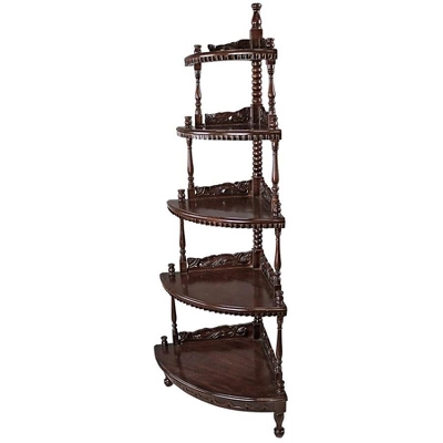 Design Toscano Five-tiered Edwardian Corner Shelf 4 Design Toscano Five-tiered Edwardian Corner Shelf - Image 2