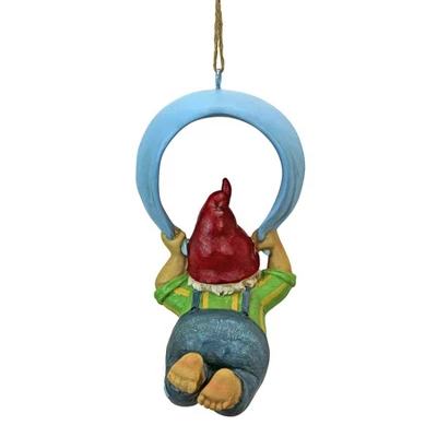 Design Toscano Paavo And His Parachute Adrenaline Junkie Hanging Garden Gnome Statue 4 Design Toscano Paavo And His Parachute Adrenaline Junkie Hanging Garden Gnome Statue - Image 2