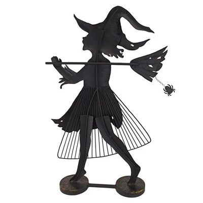 Design Toscano Bewitched Blaise Metal Silhouette Witch Statue 5 Design Toscano Bewitched Blaise Metal Silhouette Witch Statue - Image 3