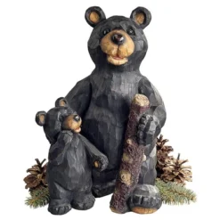 Design Toscano Black Forest Bear Pair Sculpture - Multicolored