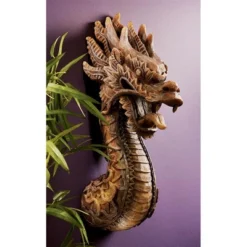 Design Toscano The Fire Dragon Wall Sculpture: Set Of Two -Design Toscano GUEST 0c031e4f 1996 408a 99a5 6f71e0d2d9e2