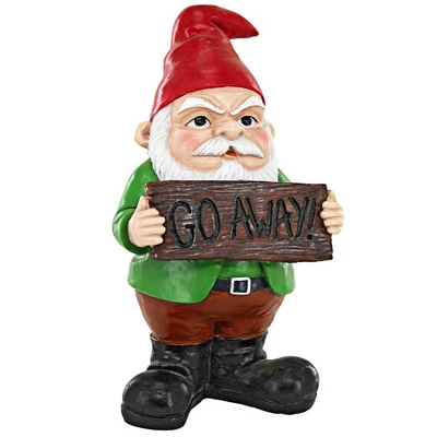 Design Toscano Mr. Bad Attitude Unwelcoming Garden Gnome Statue 4 Design Toscano Mr. Bad Attitude Unwelcoming Garden Gnome Statue - Image 2