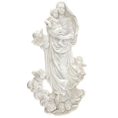Design Toscano Raphael's Sistine Madonna Marble Resin Wall Sculpture 4 Design Toscano Raphael's Sistine Madonna Marble Resin Wall Sculpture - Image 2