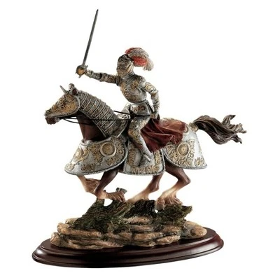 Design Toscano Medieval Charging Knight And Horse Sculpture 3 Design Toscano Medieval Charging Knight And Horse Sculpture
