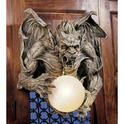 Design Toscano Merciless, The Gargoyle Lighted Wall Sculpture: Set Of Two 3 Design Toscano Merciless, The Gargoyle Lighted Wall Sculpture: Set Of Two