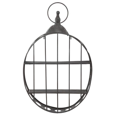 Design Toscano Wall Pocket Watch Sculptural Metal Curio Shelves 6 Design Toscano Wall Pocket Watch Sculptural Metal Curio Shelves - Image 4