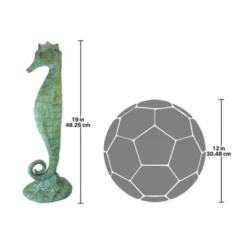 Design Toscano Seahorse Bronze Garden Statue -Design Toscano GUEST 17efa84b cac6 45fe 958f 3024de873669