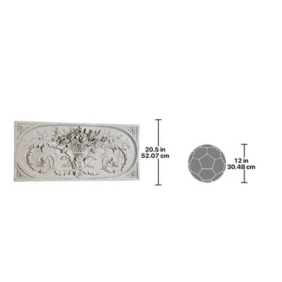 Design Toscano Le Bouquet Grand Sculptural Wall Frieze 4 Design Toscano Le Bouquet Grand Sculptural Wall Frieze - Image 2