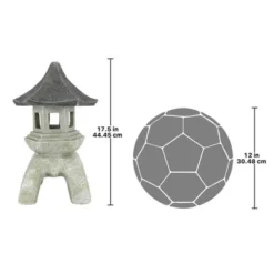 Design Toscano Pagoda Lantern Sculpture: Set Of Two Large -Design Toscano GUEST 19f22e40 f0e2 4422 ac51 da517b1462ea