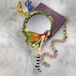 Design Toscano Lochloy House Fairy Looking Glass Hand Mirror - Multicolored