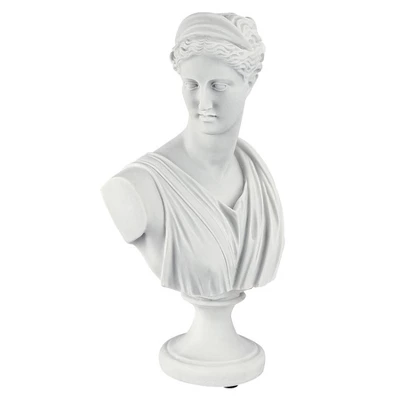Design Toscano Diana Of Versailles: Bonded Marble Resin Sculptural Bust 3 Design Toscano Diana Of Versailles: Bonded Marble Resin Sculptural Bust