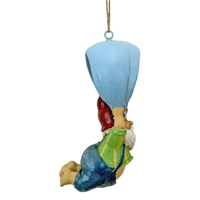 Design Toscano Paavo And His Parachute Adrenaline Junkie Hanging Garden Gnome Statue 5 Design Toscano Paavo And His Parachute Adrenaline Junkie Hanging Garden Gnome Statue - Image 3