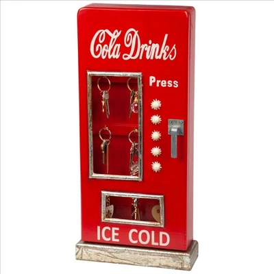 Design Toscano Retro 1950s Cold Drink Soda Pop Machine Key Cabinet 4 Design Toscano Retro 1950s Cold Drink Soda Pop Machine Key Cabinet - Image 2