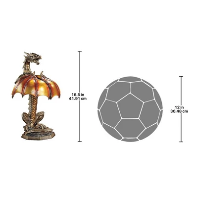 Design Toscano Dragon Strike Illuminated Sculpture 4 Design Toscano Dragon Strike Illuminated Sculpture - Image 2