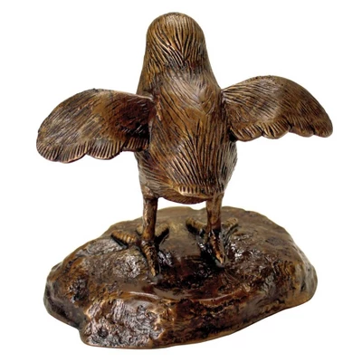 Design Toscano Single Baby California Quail Solid Cast Bronze Garden Statue 3 Design Toscano Single Baby California Quail Solid Cast Bronze Garden Statue