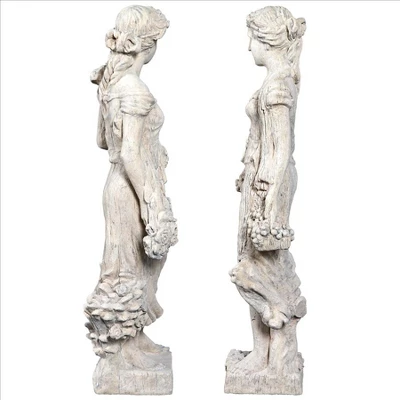 Design Toscano Flora And Proserpina, Goddesses Of Growth Garden Statues: Set Of Two 5 Design Toscano Flora And Proserpina, Goddesses Of Growth Garden Statues: Set Of Two - Image 3