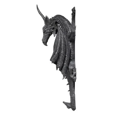 Design Toscano Horned Dragon Of Devonshire Wall Sculpture 4 Design Toscano Horned Dragon Of Devonshire Wall Sculpture - Image 2