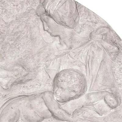 Design Toscano Direct Casting Of The Virgin And Child With The Infant St. John Wall Sculpture 5 Design Toscano Direct Casting Of The Virgin And Child With The Infant St. John Wall Sculpture - Image 3