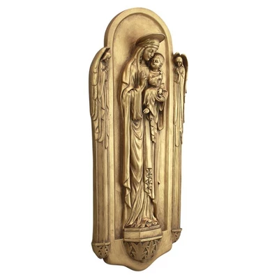 Design Toscano Il Virgin Benedetto Di Turin Wall Sculpture 4 Design Toscano Il Virgin Benedetto Di Turin Wall Sculpture - Image 2