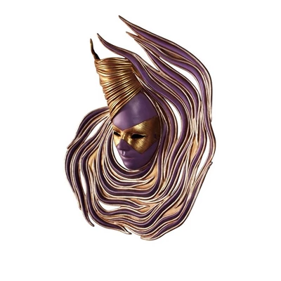 Design Toscano Viareggio Carnivale Wall Mask Sculpture 4 Design Toscano Viareggio Carnivale Wall Mask Sculpture - Image 2