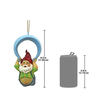 Design Toscano Paavo And His Parachute Adrenaline Junkie Hanging Garden Gnome Statue 6 Design Toscano Paavo And His Parachute Adrenaline Junkie Hanging Garden Gnome Statue - Image 4