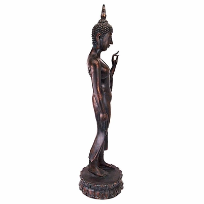 Design Toscano Free From Fear Standing Buddha Statue 5 Design Toscano Free From Fear Standing Buddha Statue - Image 3