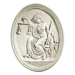 Design Toscano Old Bailey Courthouse Lady Justice Wall Sculpture