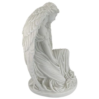 Design Toscano Quiet Countenance Praying Angel Garden Statue - Off-White 7 Design Toscano Quiet Countenance Praying Angel Garden Statue - Off-White - Image 5