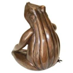 Design Toscano Forever In My Heart: Frog Cast Bronze Garden Statue