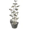 Design Toscano Rain Forest Leaves Cascading Metal Fountain - Silver -Design Toscano GUEST 31e46c65 8344 4400 a6b0 bc157329f595