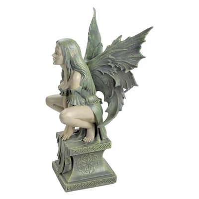Design Toscano Celtic Inspired Fairy's Perilous Perch Garden Statue: Large 4 Design Toscano Celtic Inspired Fairy's Perilous Perch Garden Statue: Large - Image 2