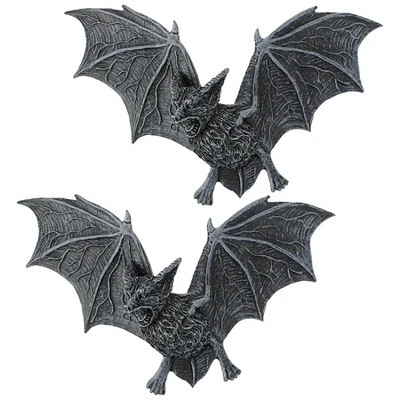 Design Toscano The Vampire Bats Of Castle Barbarosa Wall Sculptures: Set Of 2 3 Design Toscano The Vampire Bats Of Castle Barbarosa Wall Sculptures: Set Of 2