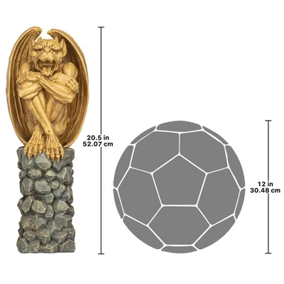 Design Toscano Trystan, Gargoyle Sentry Of The Night Sculpture 9 Design Toscano Trystan, Gargoyle Sentry Of The Night Sculpture - Image 7