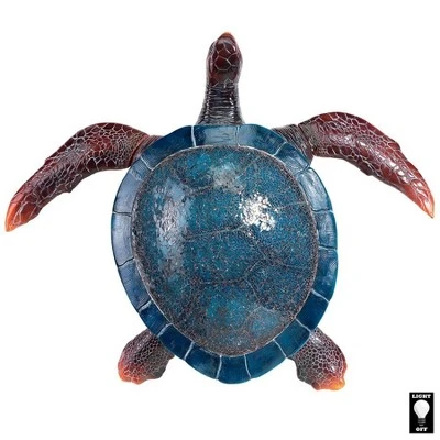 Design Toscano Blue Sea Turtle Illuminated Mosaic Glass Wall Sculpture 4 Design Toscano Blue Sea Turtle Illuminated Mosaic Glass Wall Sculpture - Image 2