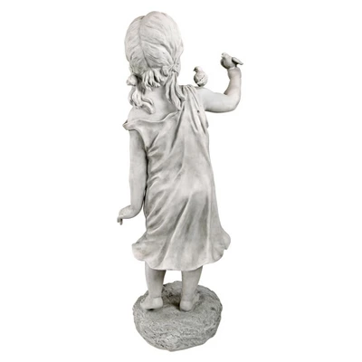 Design Toscano Mary Frances And Her Feathered Friends Garden Girl Statue 5 Design Toscano Mary Frances And Her Feathered Friends Garden Girl Statue - Image 3