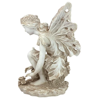 Design Toscano Fiona, The Flower Fairy Sculpture - Off-White 5 Design Toscano Fiona, The Flower Fairy Sculpture - Off-White - Image 3