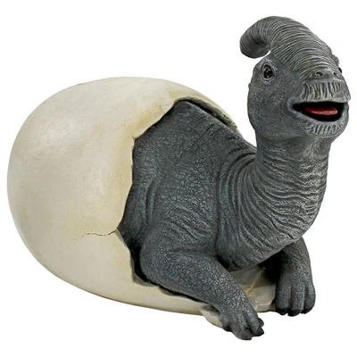 Design Toscano Prehistoric Parasaurolophus Dinosaur Egg Hatchling Garden Statue 3 Design Toscano Prehistoric Parasaurolophus Dinosaur Egg Hatchling Garden Statue