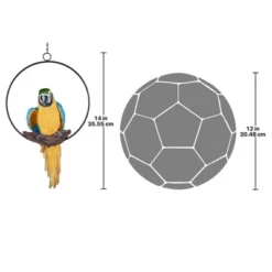Design Toscano Polly In Paradise Parrot On Ring Perch: Medium 14 Design Toscano Polly In Paradise Parrot On Ring Perch: Medium -Design Toscano GUEST 3ecee2ea 25c1 409e 8535 d841c0990626