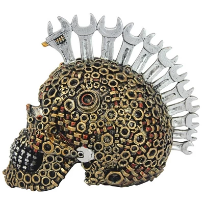 Design Toscano Gear Head Nuts And Bolts Motor Skull Statue 5 Design Toscano Gear Head Nuts And Bolts Motor Skull Statue - Image 3