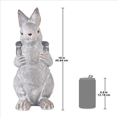 Design Toscano Bunny With Basket Bearing Gifts Easter Rabbit Statue 9 Design Toscano Bunny With Basket Bearing Gifts Easter Rabbit Statue - Image 7