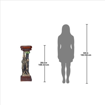 Design Toscano The Elephant's Triumph Sculptural Pedestal 8 Design Toscano The Elephant's Triumph Sculptural Pedestal - Image 6
