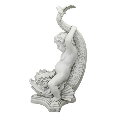 Design Toscano Boy On Dolphin Classical Garden Statue 6 Design Toscano Boy On Dolphin Classical Garden Statue - Image 4