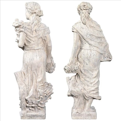 Design Toscano Flora And Proserpina, Goddesses Of Growth Garden Statues: Set Of Two 6 Design Toscano Flora And Proserpina, Goddesses Of Growth Garden Statues: Set Of Two - Image 4
