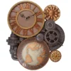 Design Toscano Gears Of Time Sculptural Wall Clock: Large