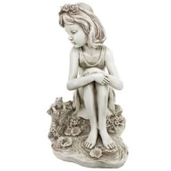 Design Toscano Pausing By The Pond Little Girl Garden Statue -Design Toscano GUEST 4a1d2bce a492 447d 8c4b ad177f7341a4