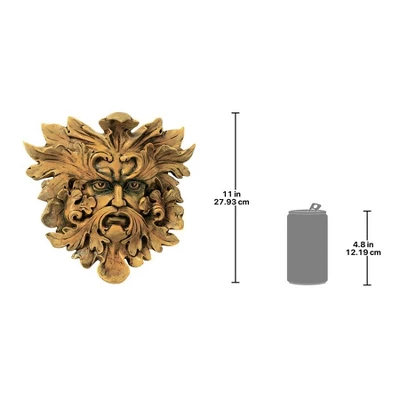 Design Toscano Oak King Greenman Wall Sculptures: Set Of Two 3 Design Toscano Oak King Greenman Wall Sculptures: Set Of Two
