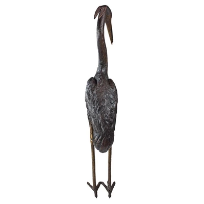 Design Toscano Medium Heron Head Low Cast Bronze Garden Statue 4 Design Toscano Medium Heron Head Low Cast Bronze Garden Statue - Image 2