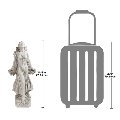Design Toscano Flora: Divine Patroness Of Gardens Statue 8 Design Toscano Flora: Divine Patroness Of Gardens Statue - Image 6